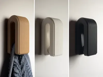 Auto-locking Hanger - Gravity Towel Hook - Ribbed