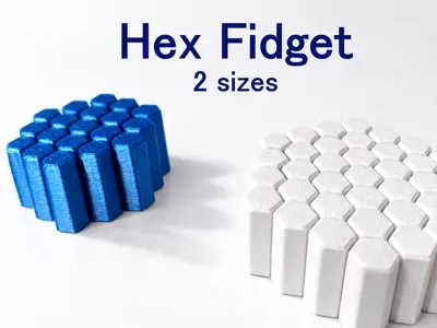 Hex fidget toy (Print-in-Place)