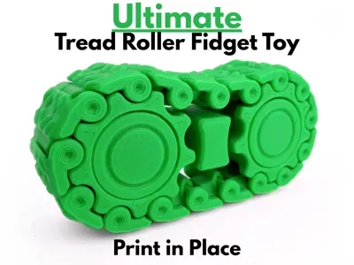Ultimate Tread Roller Fidget Toy (Print in Place)